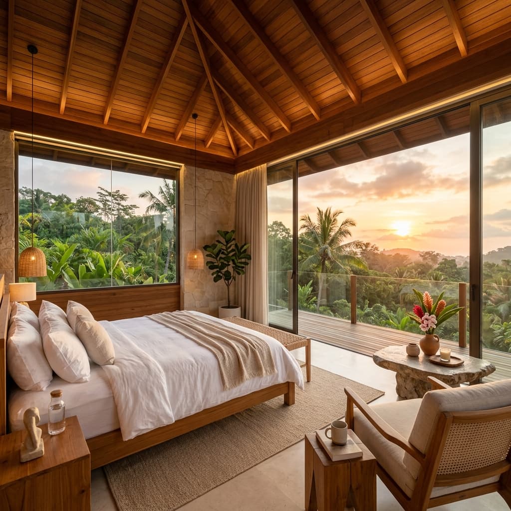 Luxury Bedroom Suite with jungle views